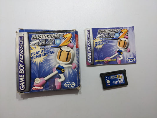 Bomberman Max 2 - Nintendo Gameboy Advance GBA - Boxed & Complete 