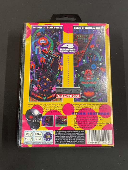 Phycho Pinball - SEGA Mega Drive  - Boxed with Manual - VGC