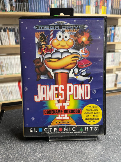 James Pond II 2 Codename: Robocod - Sega Mega Drive - Boxed with Manual