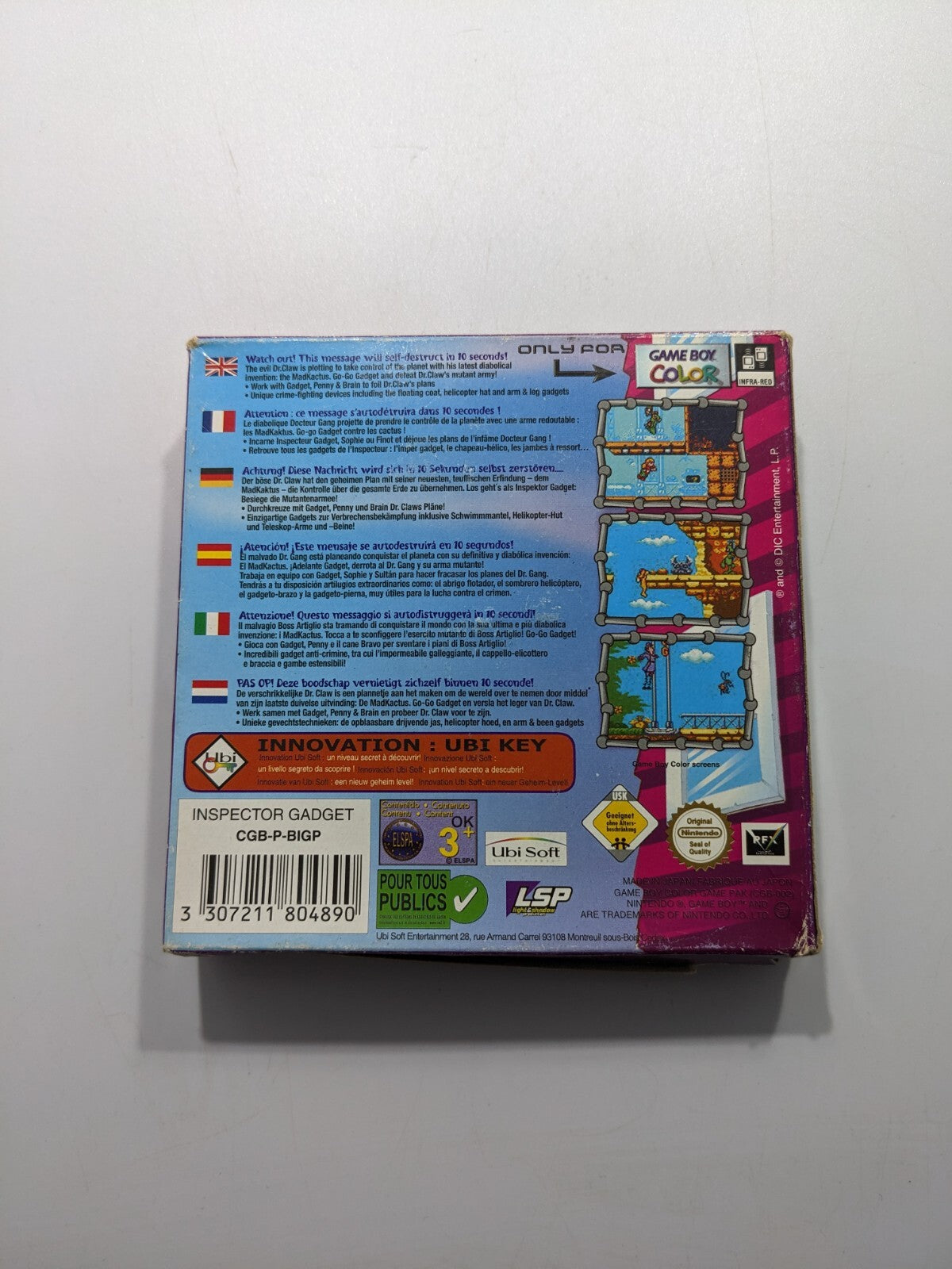 Inspector Gadget Operation Madkactus - Nintendo Gameboy Colour - Boxed Complete
