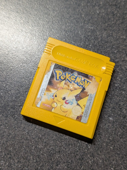 Pokemon Yellow - Cart only - Faulty (Read Description)