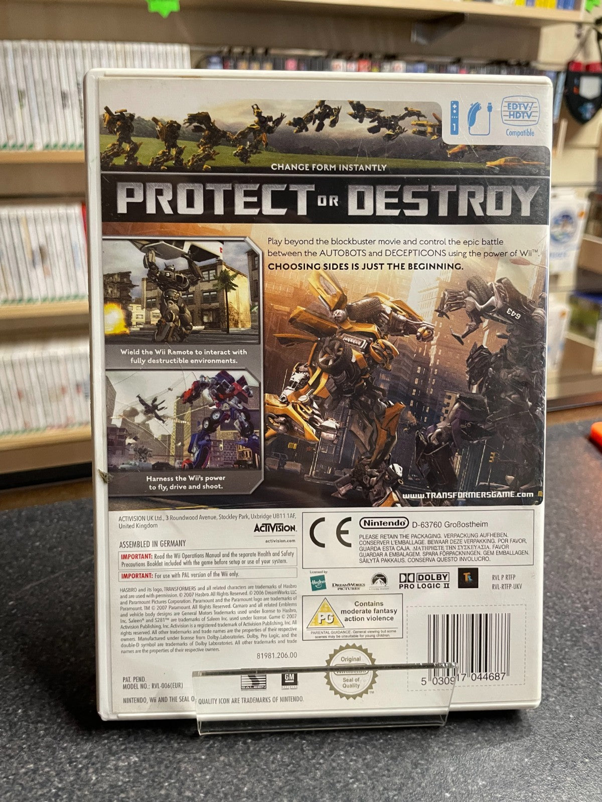 Transformers The Game - Nintendo Wii - Boxed with Manual