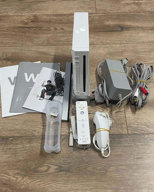 Nintendo Wii Console - Complete with Cables & Controllers Manuals - Unboxed