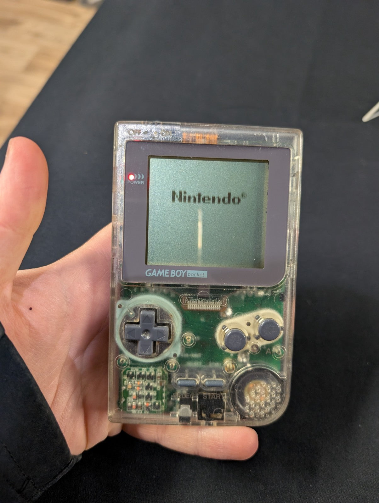 Nintendo Gameboy Pocket - Clear - Tested Working