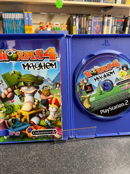 Worms 4: Mayhem - Sony Playstation 2 PS2 - Boxed w/Manual