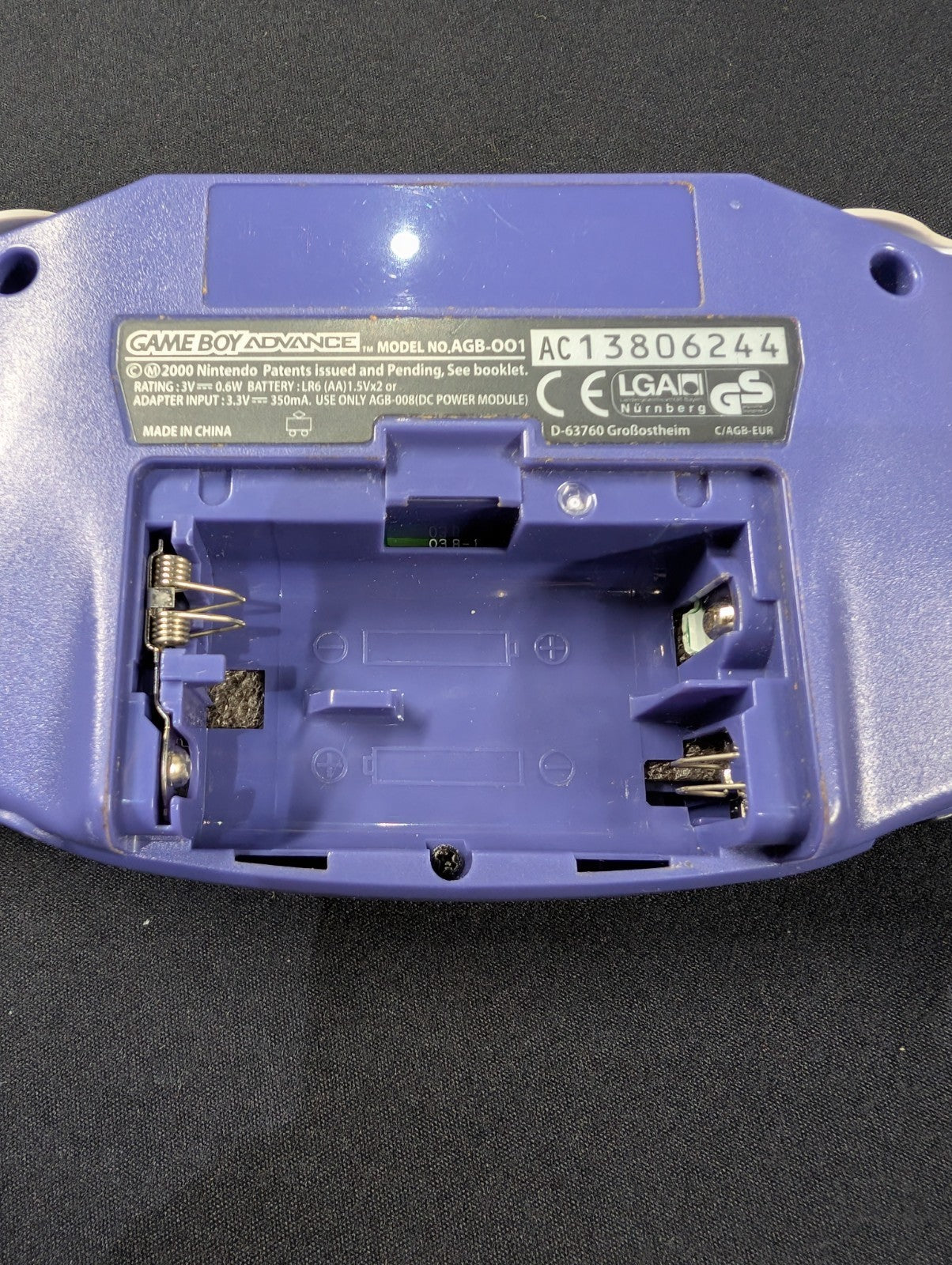 Nintendo Gameboy Advance - Purple Indigo - Unboxed - Tested