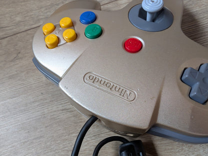 Nintendo N64 Limited Edition Gold Controller Console - Boxed with Goldeneye