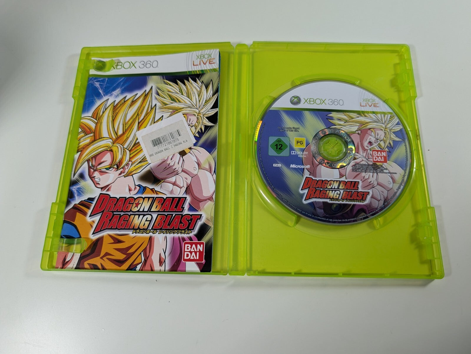 Dragonball Raging Blast - Microsoft Xbox 360 - Complete with Manual