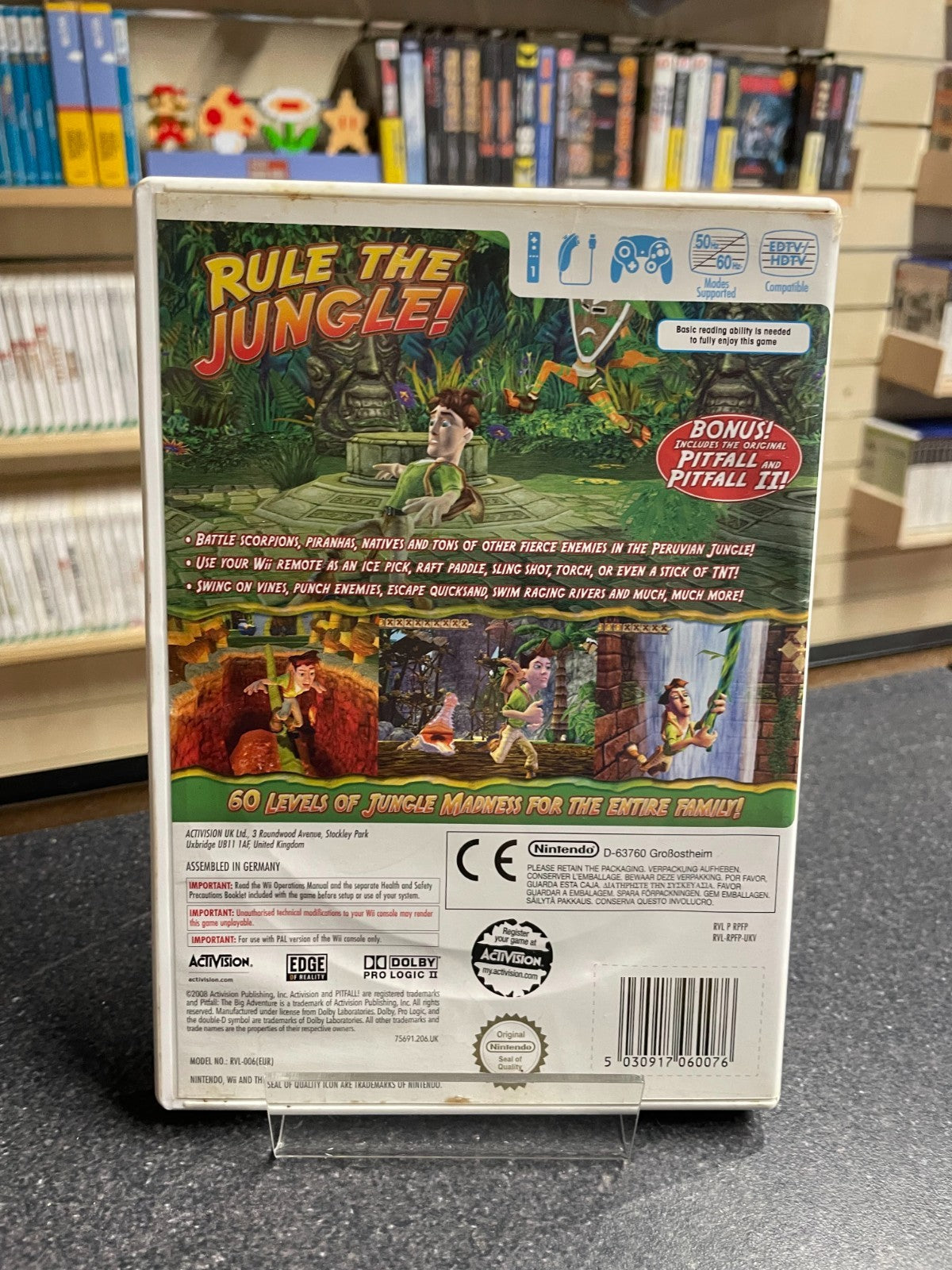 Pitfall: The Big Adventure - Nintendo Wii  - Boxed with Manual