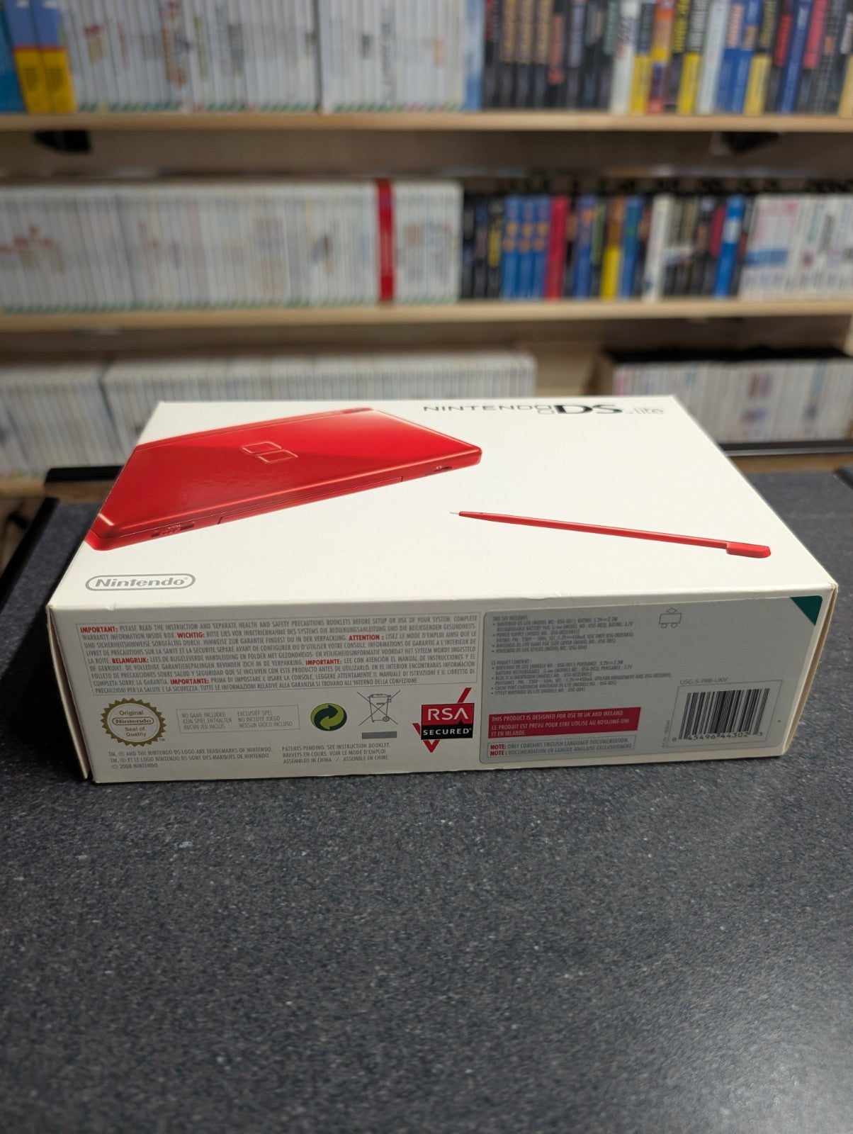 Nintendo DS Lite - Red - Boxed Near Mint Condition