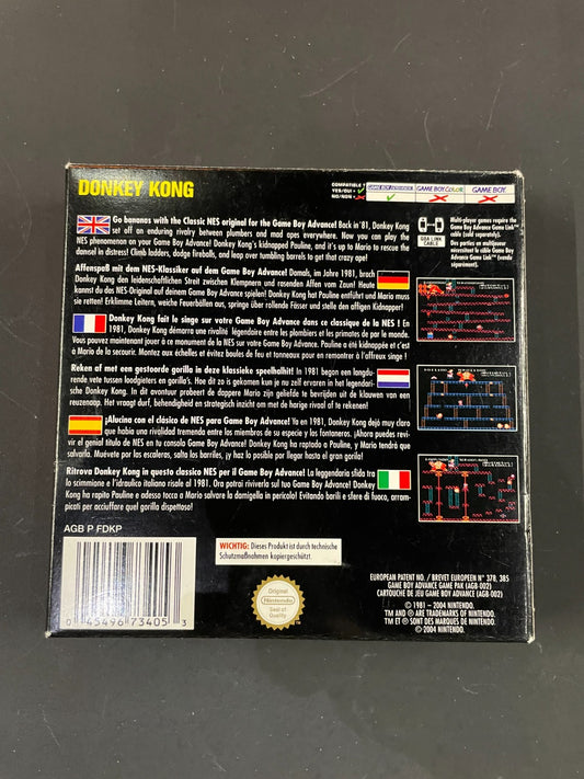 Donkey Kong - Nes Classics - Nintendo Game Boy Advance -Complete w/Manual