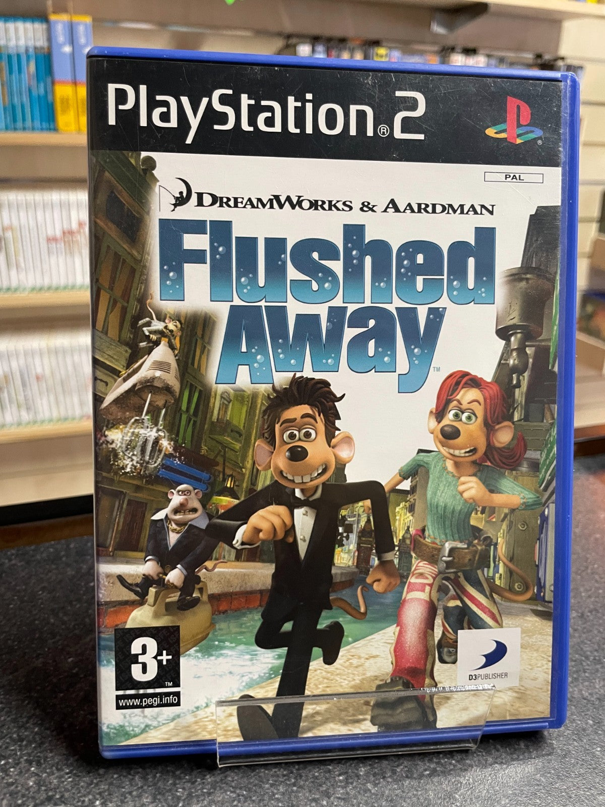 Dreamworks Flushed Away - Sony Playstation 2 PS2 - Boxed w/Manual