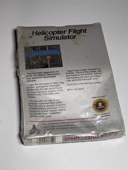 Super Huey UH-IX - Atari 7800 - Boxed Partially Sealed