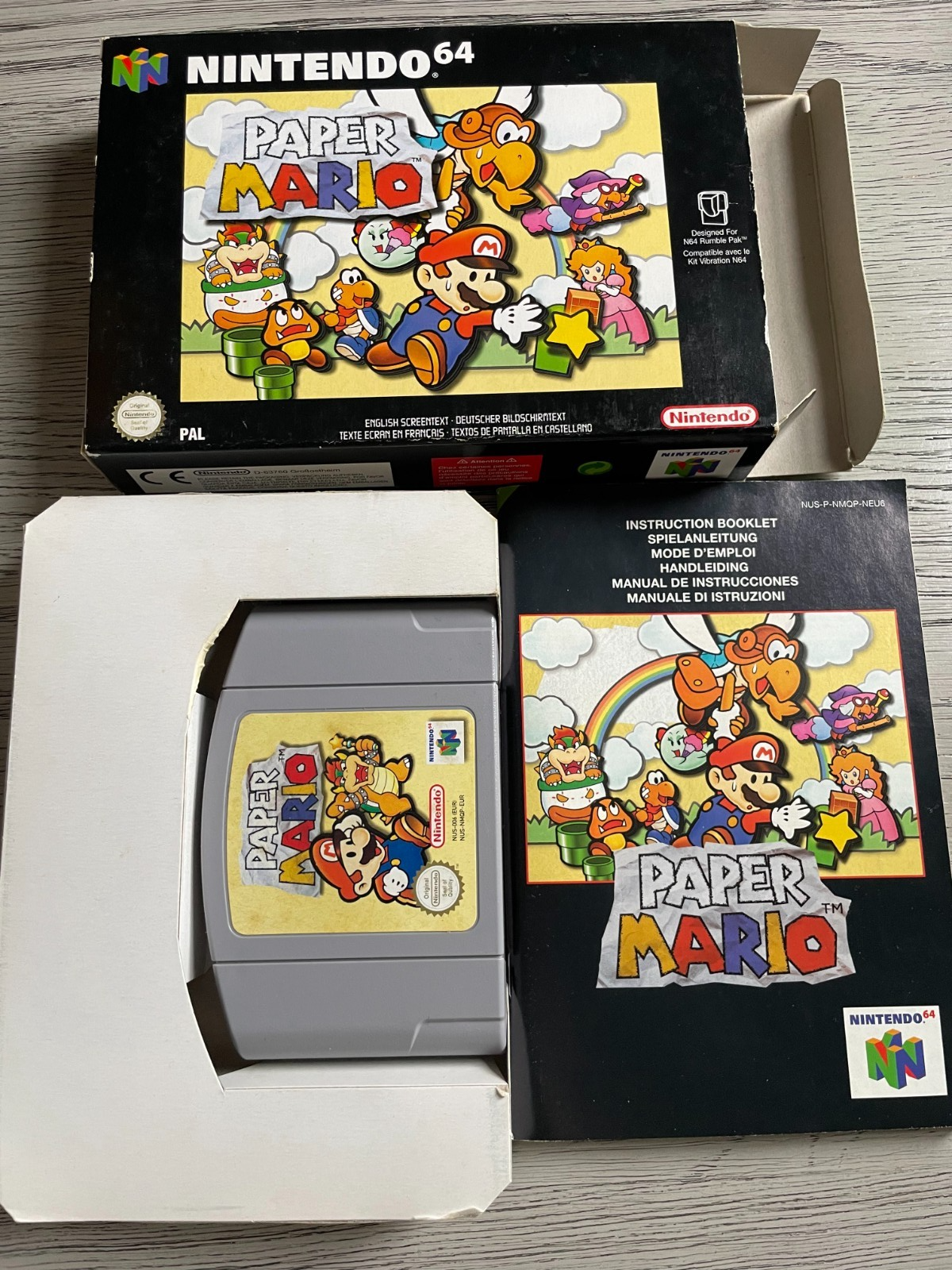 Paper Mario - Nintendo 64 N64 - Boxed & Complete VGC