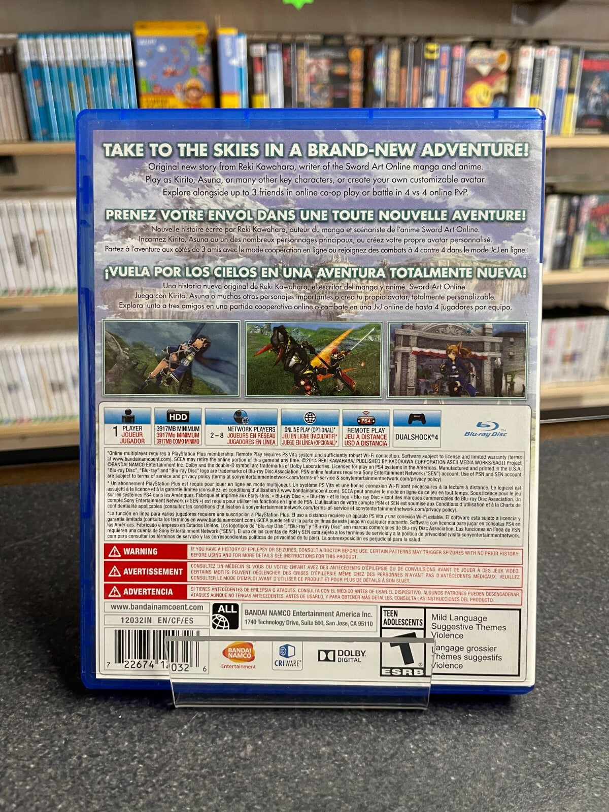 Sword Art online: Lost Song - PlayStation 4 PS4 - Boxed