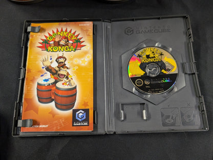 Donkey Konga Bongos & Game - Nintendo Gamecube - Tested