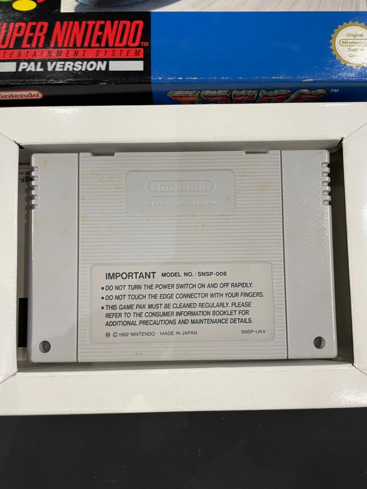 F-Zero - Nintendo SNES  - Boxed with Manual