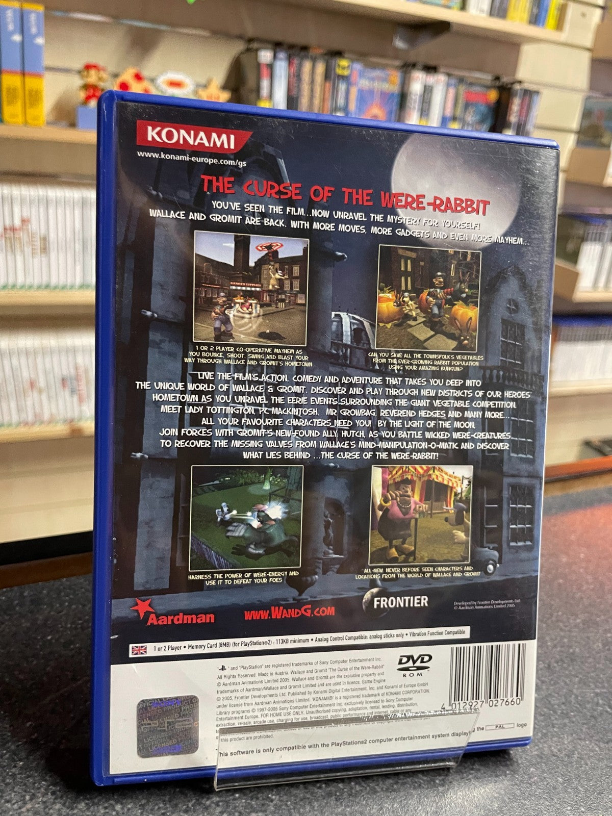 Wallace & Gromit: The Curse of the Were Rabbit- Sony Playstation 2 PS2 - W/Man