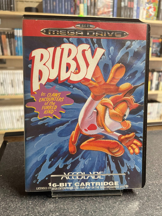 Bubsy - SEGA Mega Drive - Boxed wtih Manual