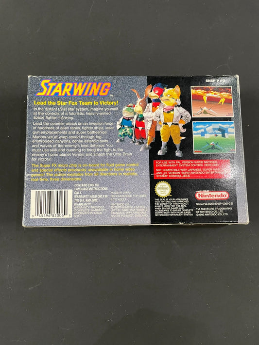 Starwing  - Nintendo SNES  - Boxed with Manual + Poster