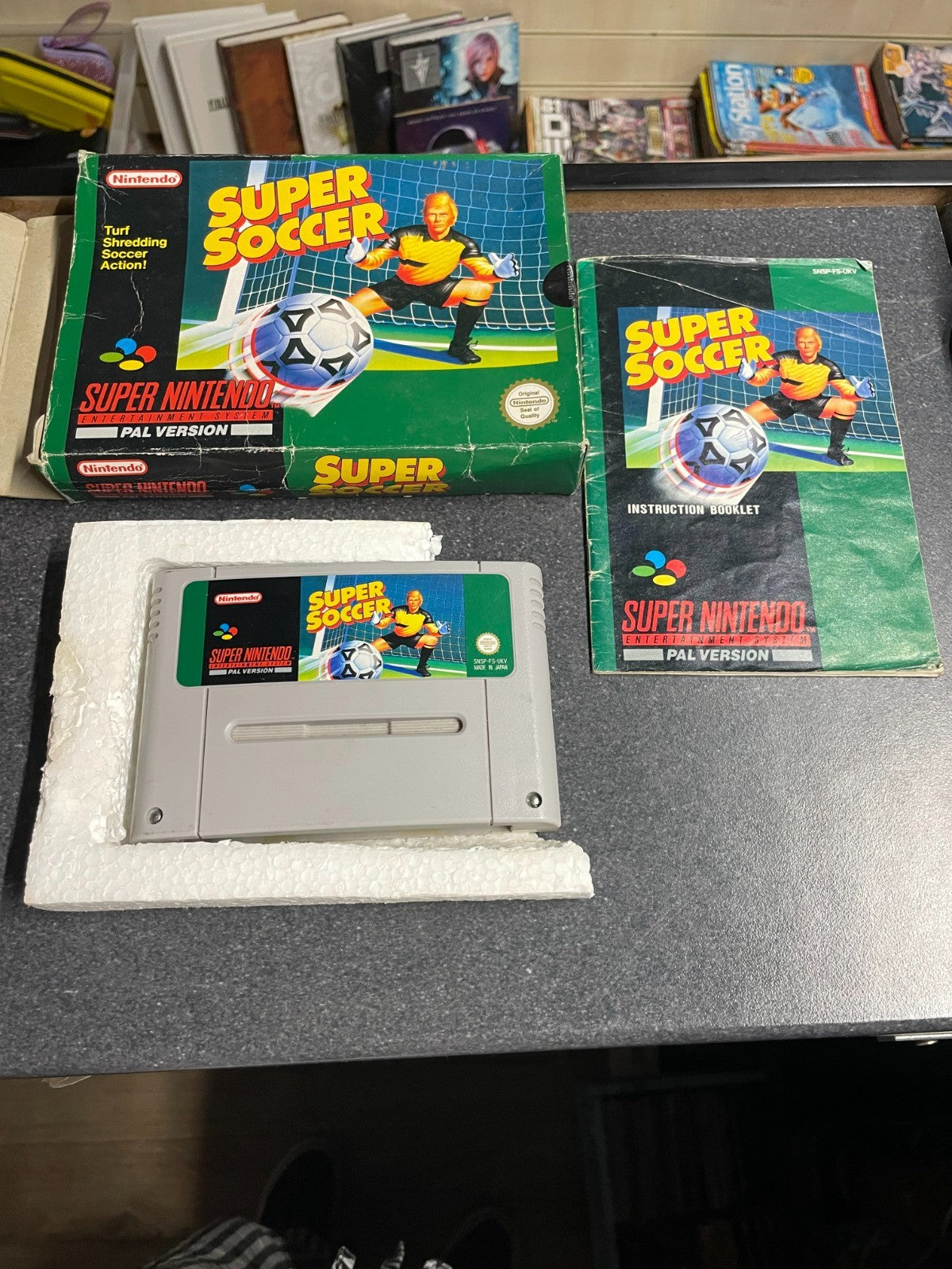 Super Soccer -Super Nintendo Entertainment System SNES - Boxed with Manual